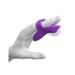 Фиолетовая вибронасадка на пальцы Finger Vibe