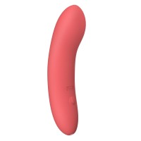 Коралловый мини-вибратор Atom - 11,5 см.