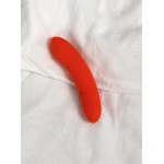 Коралловый мини-вибратор Atom - 11,5 см.