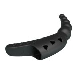 Черный вибратор на палец Jordin - 12,2 см.