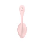 Розовое виброяйцо Ribbed Petal с пультом ДУ
