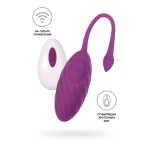 Фиолетовое силиконовое виброяйцо Purr