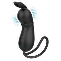 Черное виброяйцо Rosalie в виде зайчика Черное виброяйцо Rosalie в виде зайчика