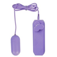 Фиолетовое виброяйцо с пультом управления на проводе