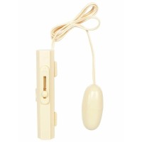 Белое виброяйцо с пультом управления на проводе Белое виброяйцо с пультом управления на проводе