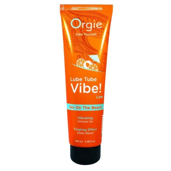 Гель с эффектом вибрации Lube Tube Vibe Low Sex On The Beach - 100 мл.