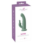 Зеленый вибратор-ротатор Luvio - 19,3 см. Зеленый вибратор-ротатор Luvio - 19,3 см.